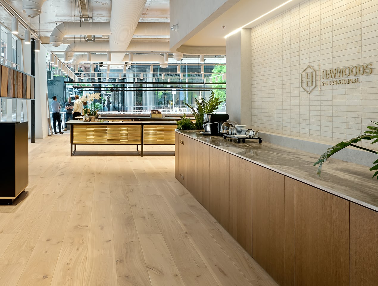 Havwoods South Yarra Showroom featuring HW4118 Mentone Wide Plank Timber Flooring